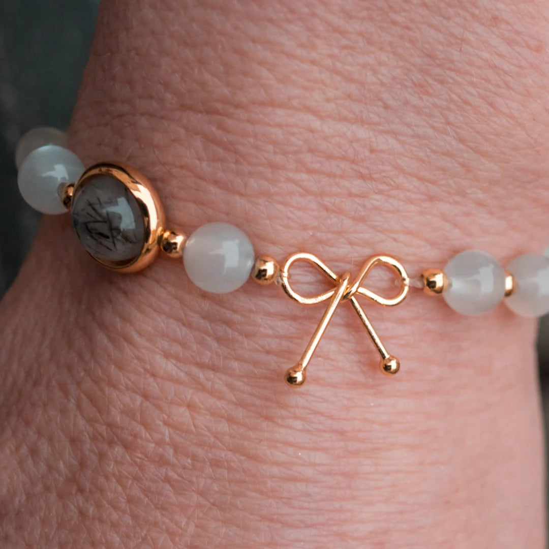 Bracelet Anti-Ménopause en Pierre de Lune | Or fin